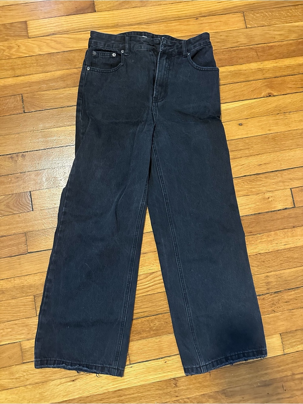 Glassons Black Relaxed Wide-Leg Jeans